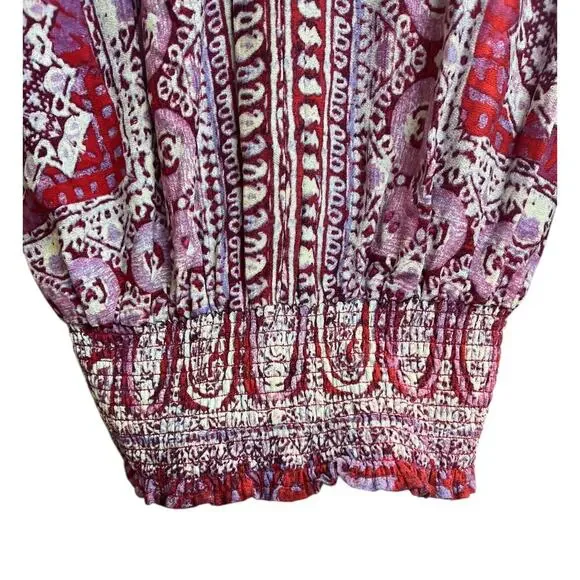 Free People Wild & Free Paisley Crop Top Medium - Picture 8 of 10